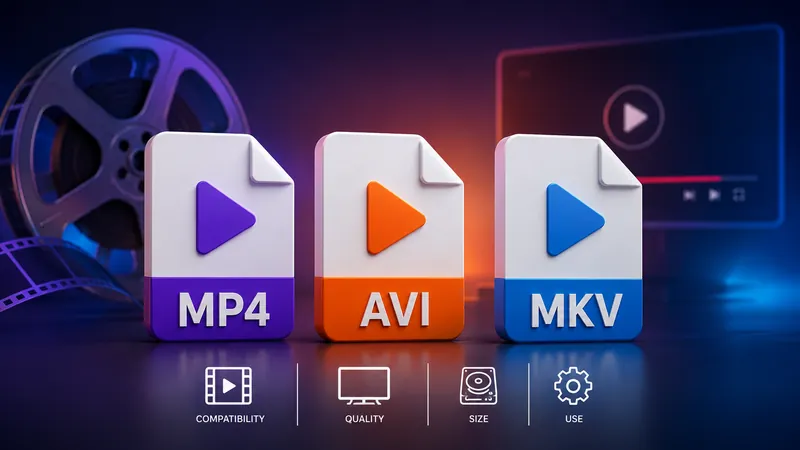 Guia completo: Qual a diferença entre MP4, AVI e MKV?